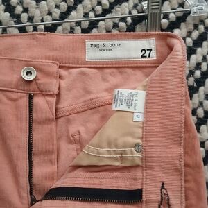 Rag & Bone Pink Corduroy Pants
